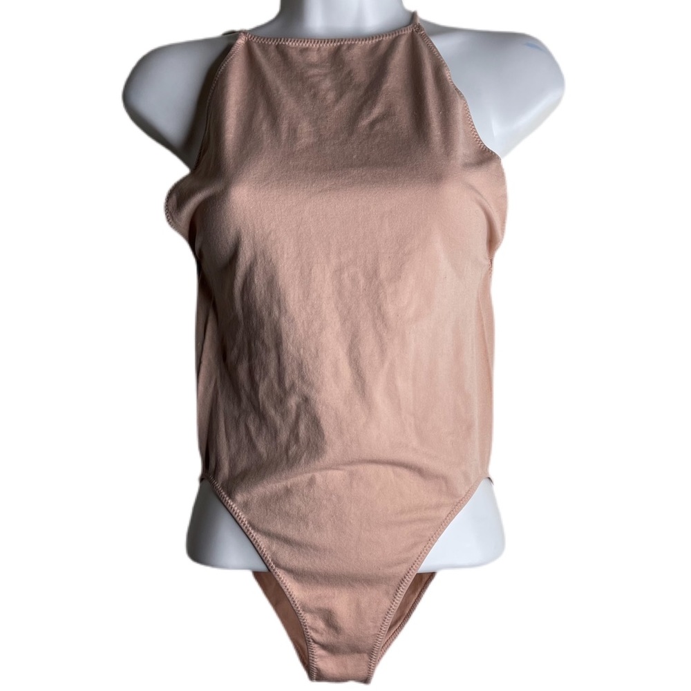 Pink Strappy Leotard Bodysuit